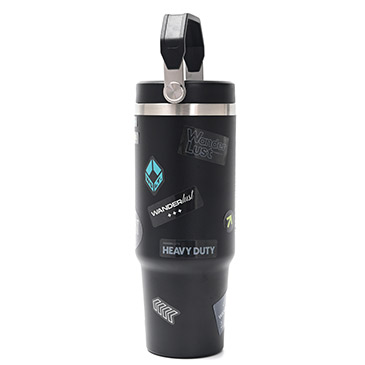 Vaso Termico Con Pico 900ml Incluye Stickers - Wanderlust