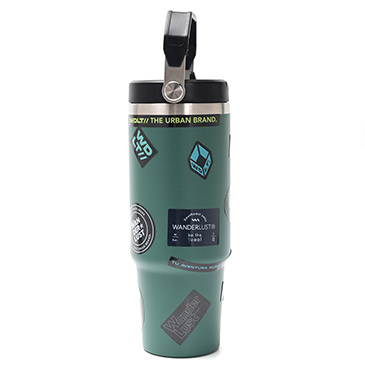 Vaso Termico Con Pico 900ml Incluye Stickers - Wanderlust