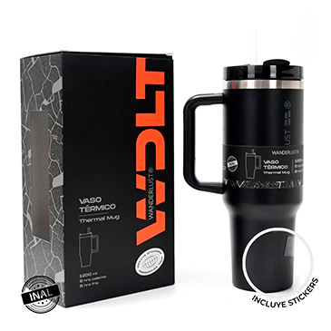 Vaso Termico Con Bombilla 1200ml Wanderlust