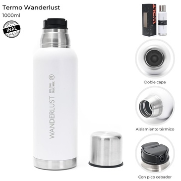 Venta por Mayor y Catalogo Termo 1000ML Wanderlust