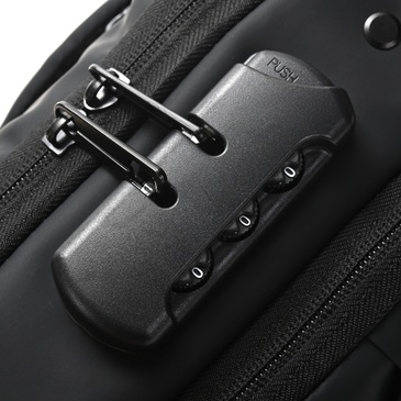 Morral Sling Engomado Con Cerradura y USB Tela Impermiable  - Wanderlust