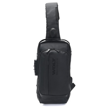 Morral Sling Tela Engomada Impermeable Con Cerradura - Wanderlust