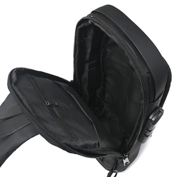 Morral Sling Tela Engomada Impermeable Con Cerradura - Wanderlust