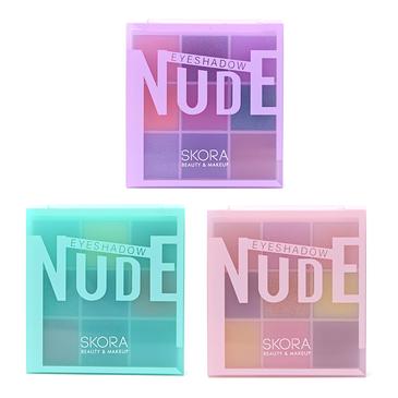 Sombras para ojos combinadas x 9 tonos - Skora