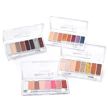 Sombras Para Ojos Cristal x 8 Tonos Con Aplicador  - Skora