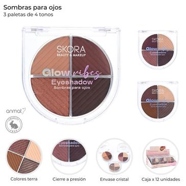 Venta por Mayor y Catalogo Sombras Para Ojos Combinadas  Skora