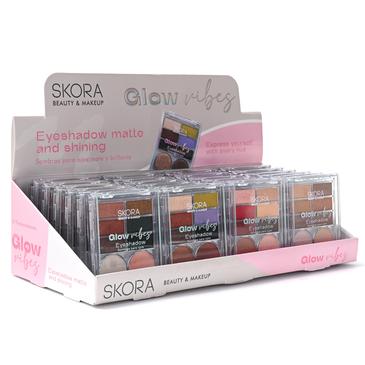 Sombras para ojos combinadas x 6 tonos - Skora