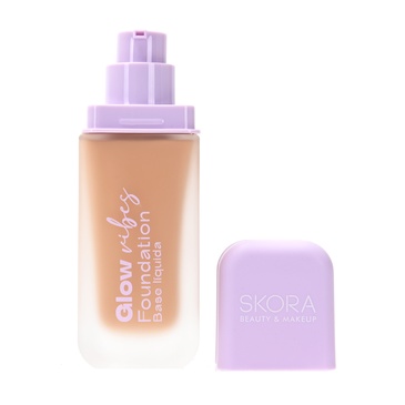 Base De Maquillaje Fluida Envase De Vidrio Con Difusor  - Skora