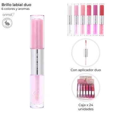 Venta por Mayor y Catalogo Brillo Labial Duo  Skora