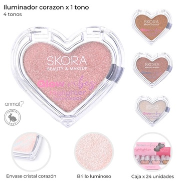 Iluminador Corazon  Skora
