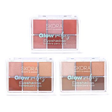 Sombras Para Ojos Combinadas x 6 Tonos  - Skora