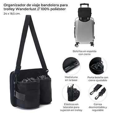 Venta por Mayor y Catalogo Organizador De Viaje Bandolera Para Carry On  Wanderlust