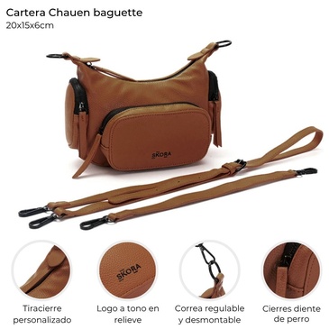 Bandolera/ Cartera Chauen Baguette Skora