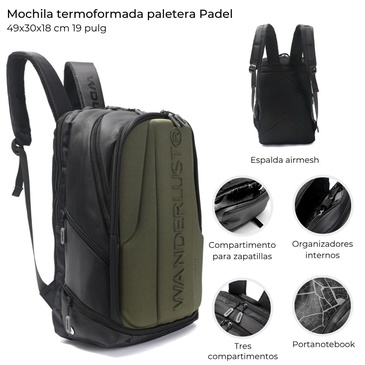 Mochila Termoformada Paletera  Wanderlust