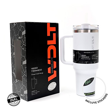 Vaso Termico Con Bombilla 1200ml  Wanderlust
