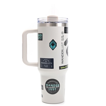 Vaso Termico Con Bombilla 1200ml  Incluye Stickers - Wanderlust