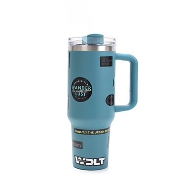 Vaso Termico Con Bombilla 1200ml  Incluye Stickers - Wanderlust