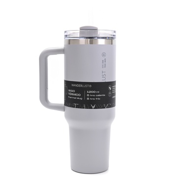 Vaso Termico Con Bombilla 1200ml  Incluye Stickers - Wanderlust