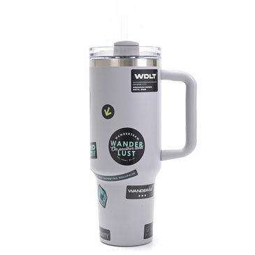 Vaso Termico Con Bombilla 1200ml  Incluye Stickers - Wanderlust