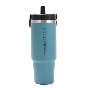Vaso Termico Con Pico 900ML  Incluye Stickers - Wanderlust