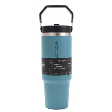 Vaso Termico Con Pico 900ML  Incluye Stickers - Wanderlust