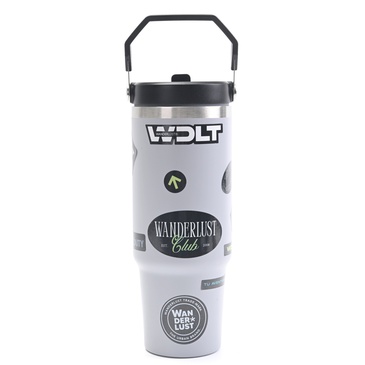 Vaso Termico Con Pico 900ML  Incluye Stickers - Wanderlust