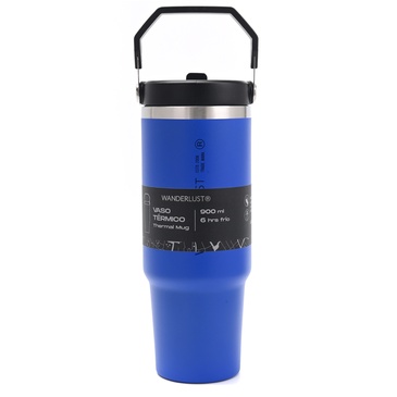 Vaso Termico Con Pico 900ML  Incluye Stickers - Wanderlust