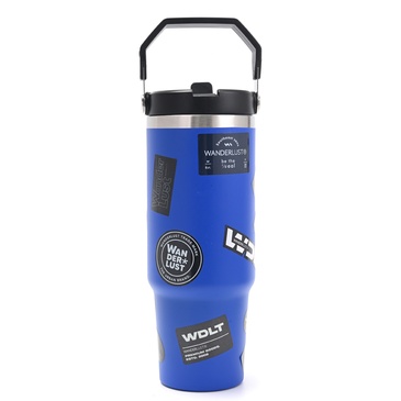 Vaso Termico Con Pico 900ML  Incluye Stickers - Wanderlust