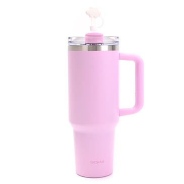 Vaso Termico Con Bombilla y Tapon Nube 1200ML - Skora
