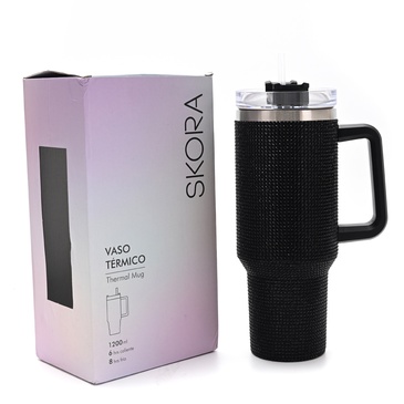 Vaso Brillo Con Sorbete 1200ML - Skora