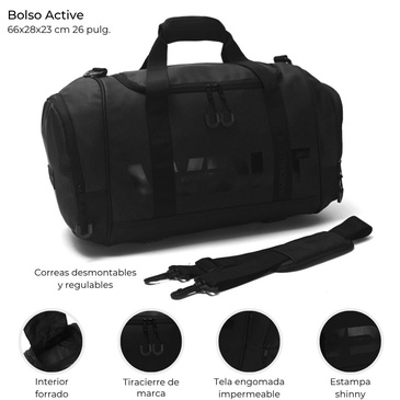 Bolso Active Engomado Wanderlust