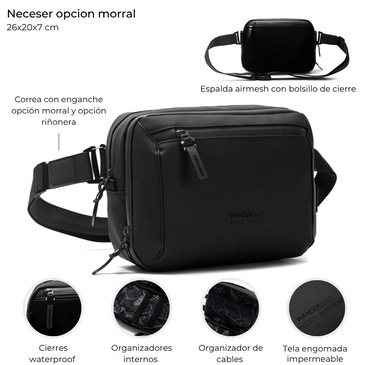 Neceser / Morral Engomado  Wanderlust