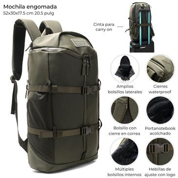 Mochila Engomada 20 