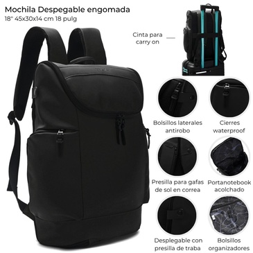 Mochila Despegable Engomada 18 