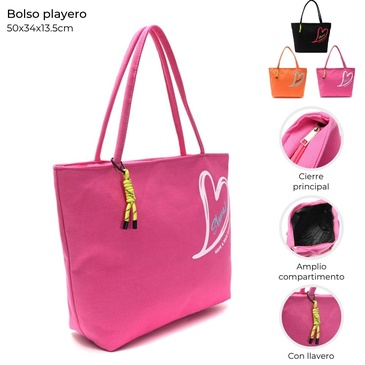 Bolso Playero Con Llavero - Skora
