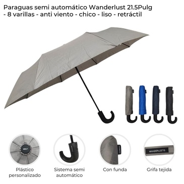 Paraguas Semi Automatico - Wanderlust