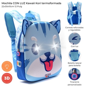 Mochila Con Luz Kawaii Kori 12 