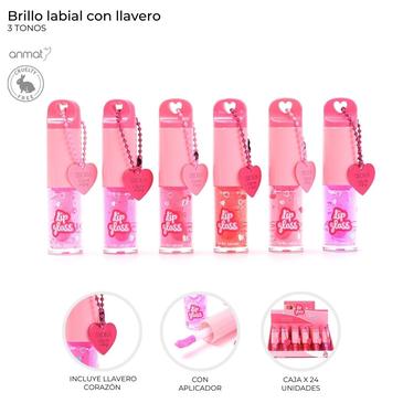 Brillo Labial Con Llavero Skora