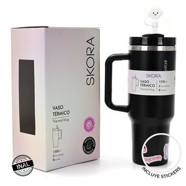 Vaso Termico Con Bombilla 1200ML - Skora