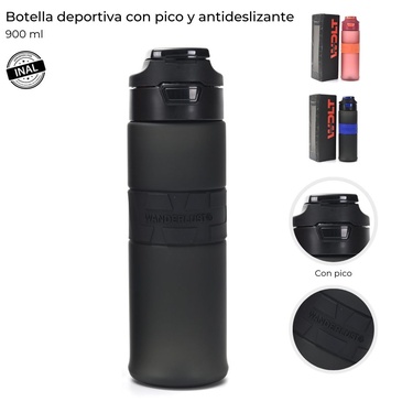 Botella Deportiva Con Pico y Antideslizante 900ML Wanderlust