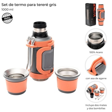 Venta por Mayor y Catalogo Set De Termo Para Terere 1000ML Wanderlust