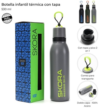Botella Infantil Termica 530ML Skora