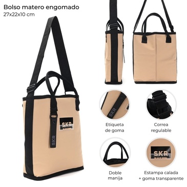 Venta por Mayor y Catalogo Bolso Matero Engomado  Skora