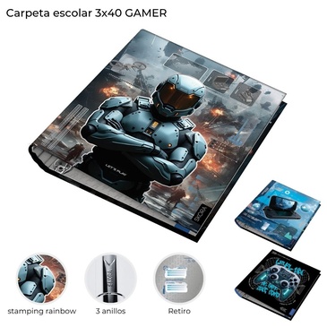 Carpeta 3 x 40 Gamer Skora