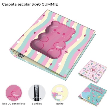 Carpeta 3 x 40 Gummie Skora