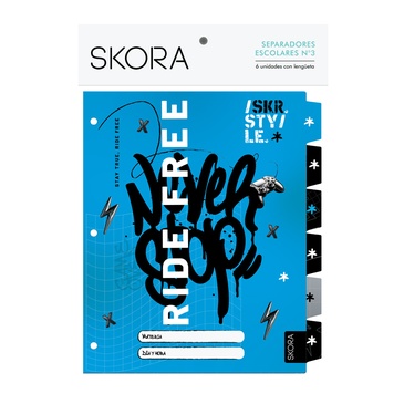 Separadores N3 x 6 Unid. Grafitti - Skora