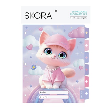 Separadores Escolares N3 x 6 Unid. Pets  - Skora