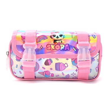 Cartuchera Doble Cierre Kawaii Gatito Helado - Skora