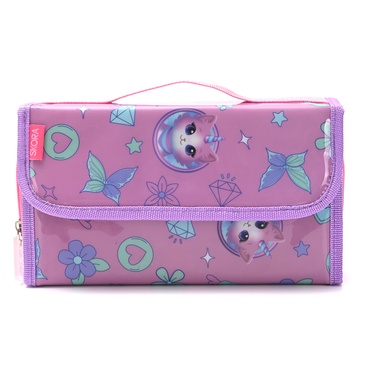 Cartuchera Plegable Rigida Think Happy  - Skora