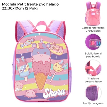 Mochila Petit Termoformada Helado 12 